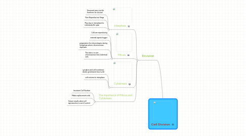 Mind Map: Cell Division