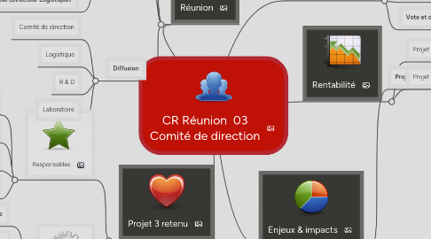 Mind Map: CR Réunion  03 Comité de direction