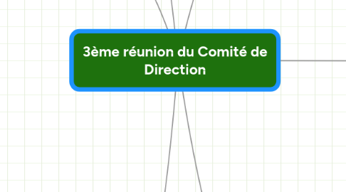 Mind Map: 3ème réunion du Comité de Direction