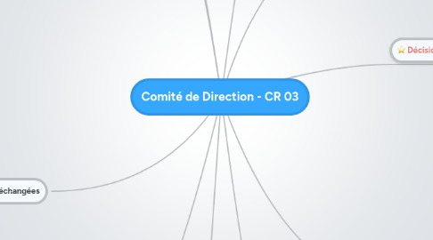 Mind Map: Comité de Direction - CR 03