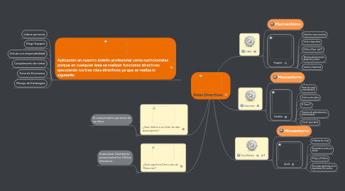 Mind Map: Roles Directivos