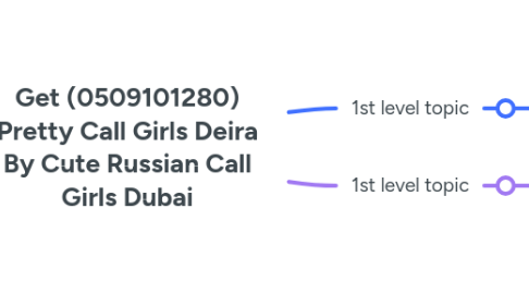 Mind Map: Get (0509101280) Pretty Call Girls Deira By Cute Russian Call Girls Dubai