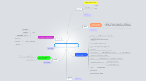 Mind Map: Michelle’s Painful Calf Session 1