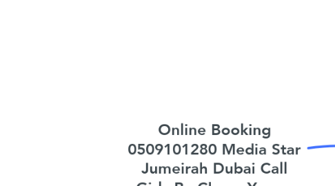 Mind Map: Online Booking 0509101280 Media Star Jumeirah Dubai Call Girls By Chose Young Call Girls In Dubai