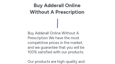 Mind Map: Buy Adderall Online Without A Prescription