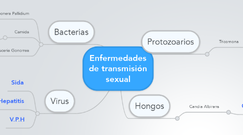 Mind Map: Enfermedades de transmisión sexual