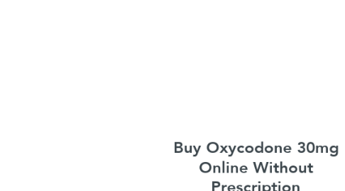 Mind Map: Buy Oxycodone 30mg Online Without Prescription