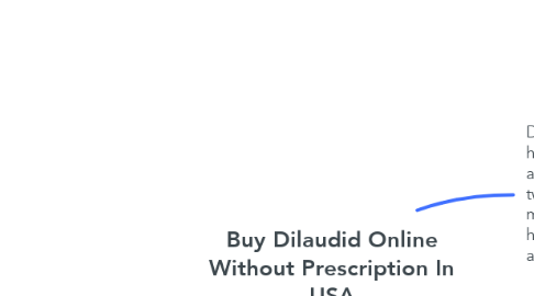 Mind Map: Buy Dilaudid Online Without Prescription In USA