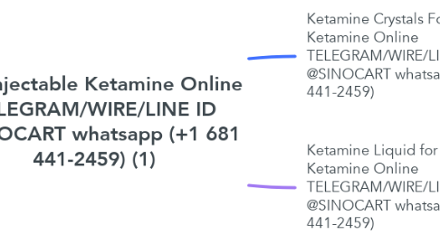 Mind Map: Buy injectable Ketamine Online TELEGRAM/WIRE/LINE ID @SINOCART whatsapp (+1 681 441-2459) (1)