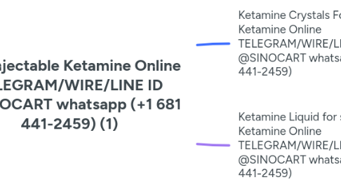 Mind Map: Buy injectable Ketamine Online TELEGRAM/WIRE/LINE ID @SINOCART whatsapp (+1 681 441-2459) (1)