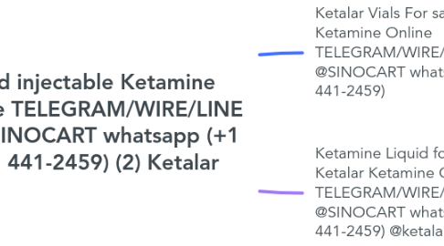 Mind Map: Find injectable Ketamine Online TELEGRAM/WIRE/LINE ID @SINOCART whatsapp (+1 681 441-2459) (2) Ketalar
