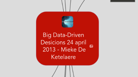 Mind Map: Big Data-Driven Desicions 24 april  2013 - Mieke De Ketelaere