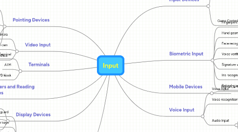 Mind Map: Input