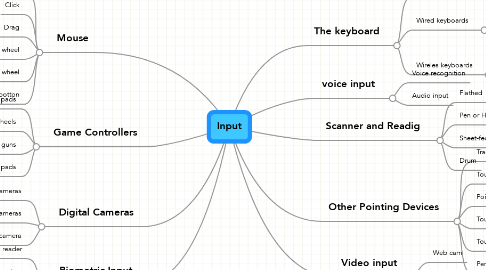 Mind Map: Input