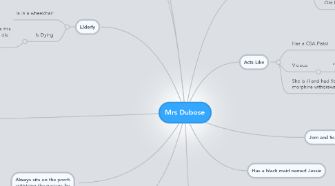 Mind Map: Mrs Dubose