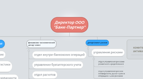 Mind Map: Директор OOO "Банк-Партнер"