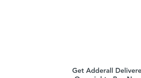 Mind Map: Get Adderall Delivered Overnight - Buy Now!