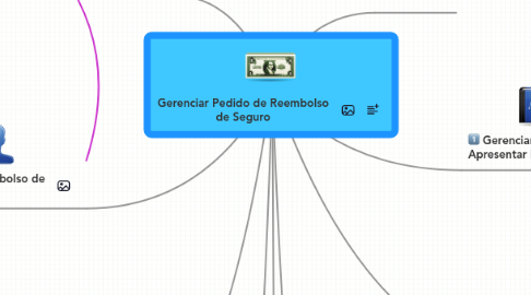 Mind Map: Gerenciar Pedido de Reembolso de Seguro