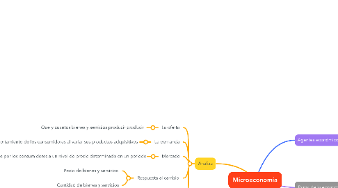 Mind Map: Microeconomía