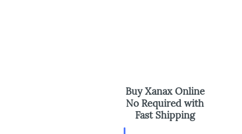 Mind Map: Buy Xanax Online No Required with Fast Shipping