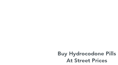 Mind Map: Buy Hydrocodone Pills At Street Prices