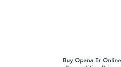 Mind Map: Buy Opana Er Online Competitive Prices