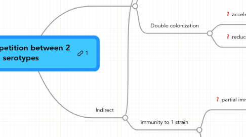 Mind Map: Competition between 2 serotypes