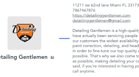 Mind Map: Detailing Gentlemen