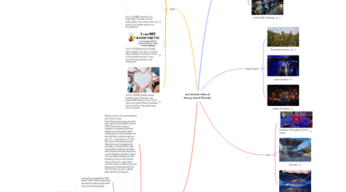 Mind Map: my favorite rides at disney world (florida)