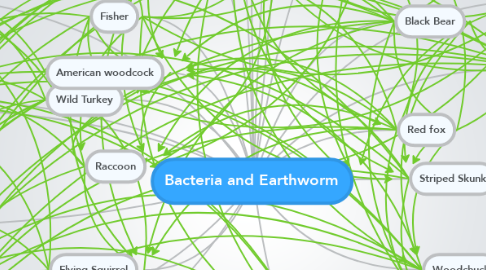 Mind Map: Bacteria and Earthworm