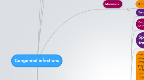 Mind Map: Congenital infections