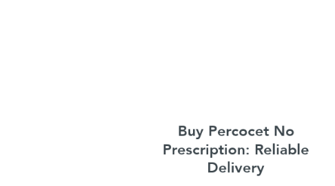 Mind Map: Buy Percocet No Prescription: Reliable Delivery