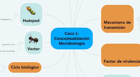 Mind Map: Caso 1- Conceptualización Microbiologia