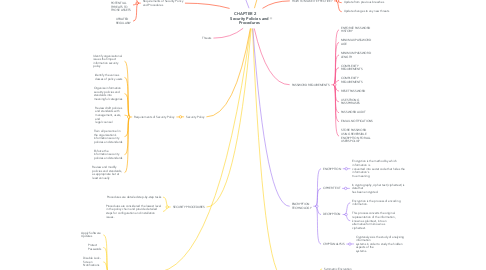 Mind Map: CHAPTER 2        Security Policies and Procedures