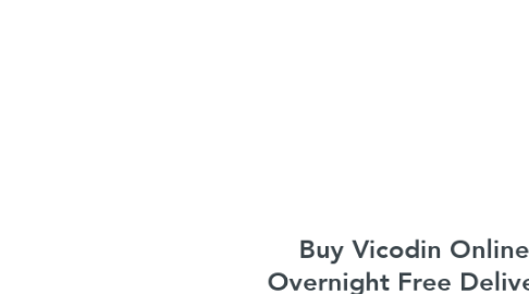 Mind Map: Buy Vicodin Online Overnight Free Delivery In USA