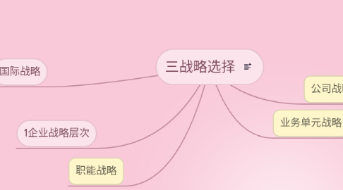 Mind Map: 三战略选择