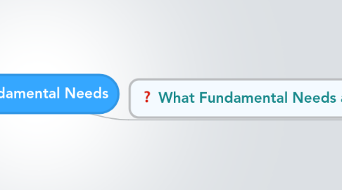 Mind Map: Fundamental Needs