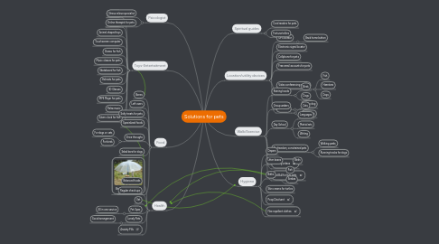 Mind Map: Solutions for pets