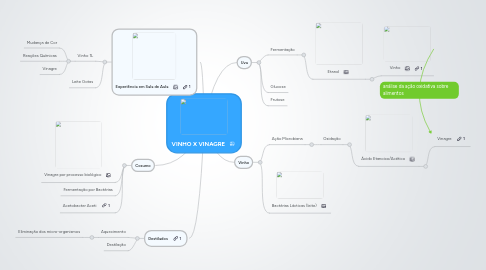 Mind Map: VINHO X VINAGRE