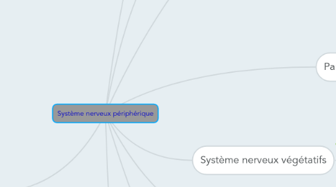 Mind Map: Système nerveux périphérique