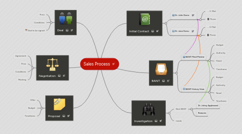 Mind Map: Sales Process