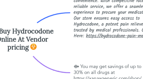 Mind Map: ☣️ Buy Hydrocodone Online At Vendor pricing ☣️