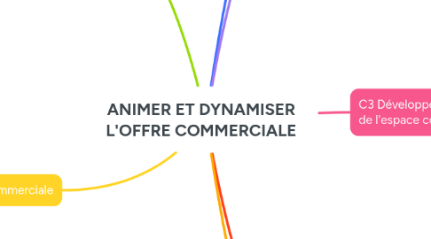 Mind Map: ANIMER ET DYNAMISER L'OFFRE COMMERCIALE
