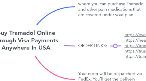 Mind Map: Buy Tramadol Online through Visa Payments Anywhere In USA