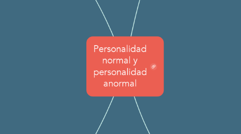 Mind Map: Personalidad normal y personalidad anormal