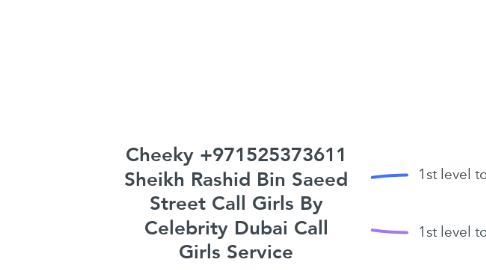 Mind Map: Cheeky +971525373611 Sheikh Rashid Bin Saeed Street Call Girls By Celebrity Dubai Call Girls Service