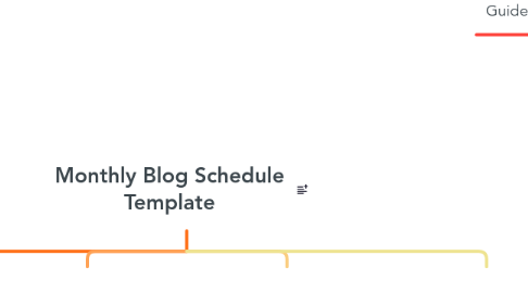 Mind Map: Monthly Blog Schedule Template