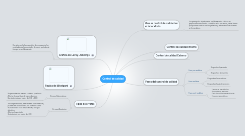 Mind Map: Control de calidad