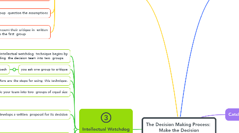 Mind Map: The Decision Making Process:  Make the Decision