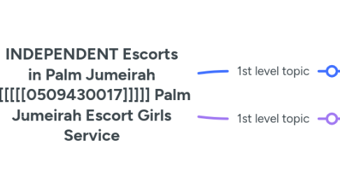 Mind Map: INDEPENDENT Escorts in Palm Jumeirah [[[[[[0509430017]]]]] Palm Jumeirah Escort Girls Service